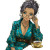 Elegant Cafe Lady Vinyl Car Decal Sticker – Waterproof & UV-Resistant 