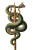 Green Snake Tapestry Vinyl Car Decal Sticker – Waterproof & UV-Resistant 