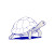 Animated Line Turtle Vinyl Car Decal Sticker – Waterproof & UV-Resistant 