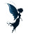 Fairy Logo Vinyl Car Decal Sticker – Waterproof & UV-Resistant 
