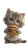 Curious Kitten With Burger Vinyl Car Decal Sticker – Waterproof & UV-Resistant 
