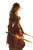 Female Warrior Battle V2 Vinyl Car Decal Sticker – Waterproof & UV-Resistant 