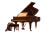 Grand Piano Spotlight Vinyl Car Decal Sticker – Waterproof & UV-Resistant 