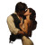 Romantic Fantasy Kiss Vinyl Car Decal Sticker – Waterproof & UV-Resistant 