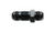 Vibrant High Flow -10AN Black Aluminum Bulkhead Coupler | Fuel, Oil, Water | Limited Warranty