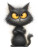 Scribble Yoga Cat Vinyl Car Decal Sticker – Waterproof & UV-Resistant 