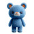 Blue Teddy Bear V2 Vinyl Car Decal Sticker – Waterproof & UV-Resistant 
