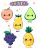 Fruit Character Stickers Vinyl Car Decal Sticker – Waterproof & UV-Resistant 