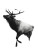 Bull Elk Abstract Vinyl Car Decal Sticker – Waterproof & UV-Resistant 