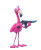 Pink Flamingo Gun Vinyl Car Decal Sticker – Waterproof & UV-Resistant 