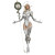 Sci-Fi Blonde Warrior Vinyl Car Decal Sticker – Waterproof & UV-Resistant 