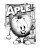 Smiling Apple A V2 Vinyl Car Decal Sticker – Waterproof & UV-Resistant 