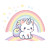 Caticorn On Rainbow Vinyl Car Decal Sticker – Waterproof & UV-Resistant 