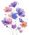 Watercolor Wildflowers Vinyl Car Decal Sticker – Waterproof & UV-Resistant 