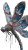 Glass Dragonfly Vinyl Car Decal Sticker – Waterproof & UV-Resistant 