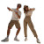 Cheerful Tourist Couple Vinyl Car Decal Sticker – Waterproof & UV-Resistant 