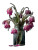 Frozen Tulips Vase Vinyl Car Decal Sticker – Waterproof & UV-Resistant 