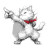 Pointing Kitten Vinyl Car Decal Sticker – Waterproof & UV-Resistant 