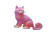 Felting Style Cat Vinyl Car Decal Sticker – Waterproof & UV-Resistant 