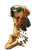 Happy Sunglassed Retriever Vinyl Car Decal Sticker – Waterproof & UV-Resistant 