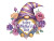Cute Striped Gnome Vinyl Car Decal Sticker – Waterproof & UV-Resistant 