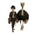 Boy And Ostrich Vinyl Car Decal Sticker – Waterproof & UV-Resistant 