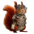 Mechanical Red Squirrel Vinyl Car Decal Sticker – Waterproof & UV-Resistant 