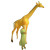 Floral Giraffe Creature Vinyl Car Decal Sticker – Waterproof & UV-Resistant 