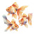 Creepy Cute Goldfish Vinyl Car Decal Sticker – Waterproof & UV-Resistant 