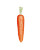 Minimalistic Carrot Vinyl Car Decal Sticker – Waterproof & UV-Resistant 