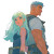 Fantasy Couple Vinyl Car Decal Sticker – Waterproof & UV-Resistant 