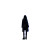 Cyberpunk Lone Figure V2 Vinyl Car Decal Sticker – Waterproof & UV-Resistant 