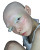 Bald Woman Portrait V2 Vinyl Car Decal Sticker – Waterproof & UV-Resistant 