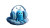 Tiny Blue Bacteria Vinyl Car Decal Sticker – Waterproof & UV-Resistant 