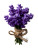 Lavender Bouquet Vinyl Car Decal Sticker – Waterproof & UV-Resistant 