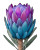 Bioluminescent King Protea Vinyl Car Decal Sticker – Waterproof & UV-Resistant 