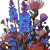Glowing Fynbos Flowers V2 Vinyl Car Decal Sticker – Waterproof & UV-Resistant 