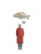 Man With Floating Carp Vinyl Car Decal Sticker – Waterproof & UV-Resistant 