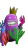 Colorful Sea Monster Vinyl Car Decal Sticker – Waterproof & UV-Resistant 