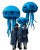 Dancing Mennonites Jellyfish Vinyl Car Decal Sticker – Waterproof & UV-Resistant 