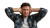 Stressed Man Sitting Vinyl Car Decal Sticker – Waterproof & UV-Resistant 