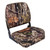 WISE Seating Realtree Max 5 Boat Seat | Non-Adjustable Low Back Fishing Seat in Camo Nylon Fabric Foldable
