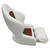 Deluxe Series Boat Seat | White/Red/Charcoal | Roto Molded Plastic Frame | UV Resistant Vinyl Fabric