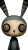Surreal Smiling Rabbit Vinyl Car Decal Sticker – Waterproof & UV-Resistant 