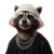 Stylish Raccoon Portrait V2 Vinyl Car Decal Sticker – Waterproof & UV-Resistant 