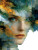 Glitchy Psychedelic Portrait Vinyl Car Decal Sticker – Waterproof & UV-Resistant 