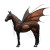 Bat-Winged Horse V2 Vinyl Car Decal Sticker – Waterproof & UV-Resistant 