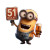 Cheerful Minion Sign Vinyl Car Decal Sticker – Waterproof & UV-Resistant 