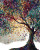 Vibrant Autumn Tree Vinyl Car Decal Sticker – Waterproof & UV-Resistant 