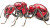 Metallic Flying Ant Vinyl Car Decal Sticker – Waterproof & UV-Resistant 